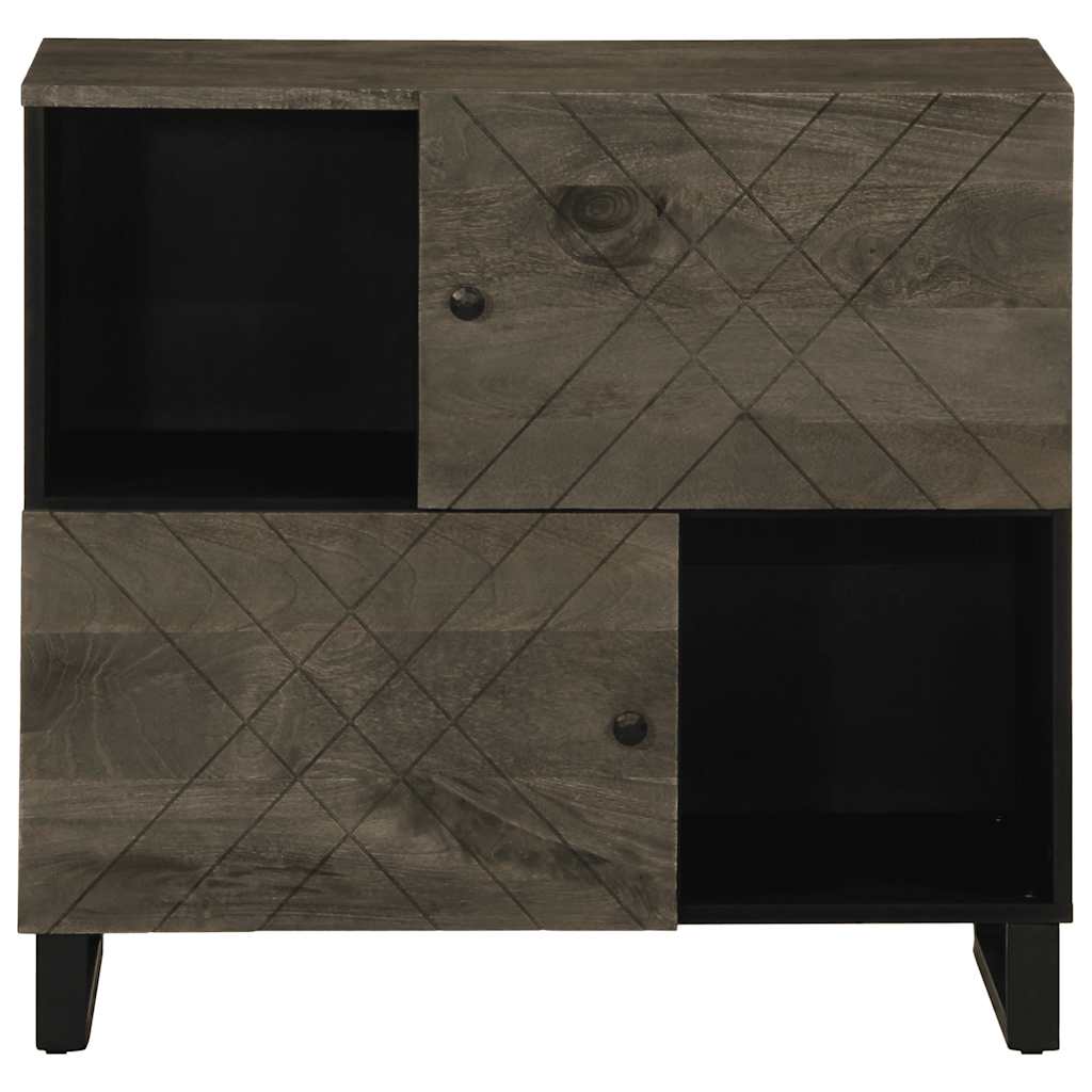 vidaXL Bufetă neagră 80x33x75 cm lemn masiv de mango vidaXL Bufetă neagră 80x33x75 cm lemn masiv de mango