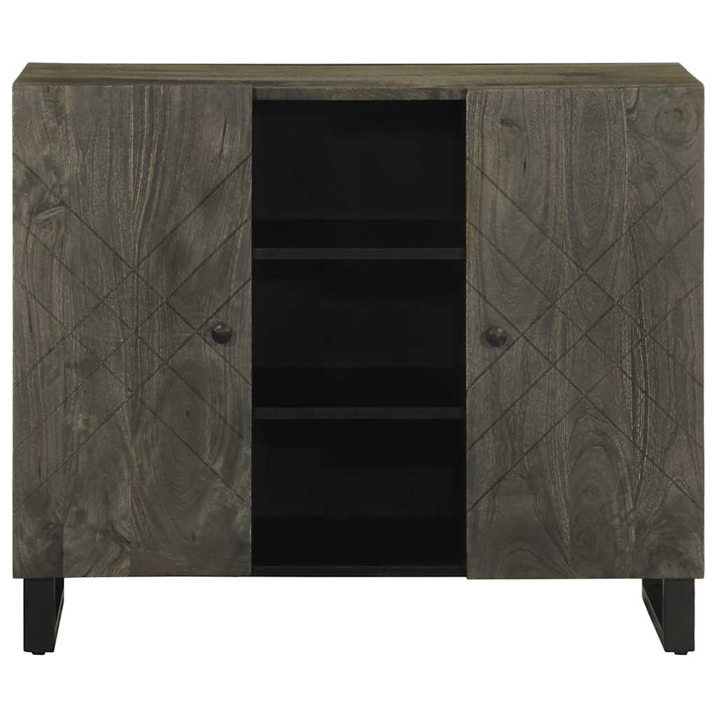 vidaXL Bufetă neagră 90x33x75 cm lemn masiv de mango vidaXL Bufetă neagră 90x33x75 cm lemn masiv de mango