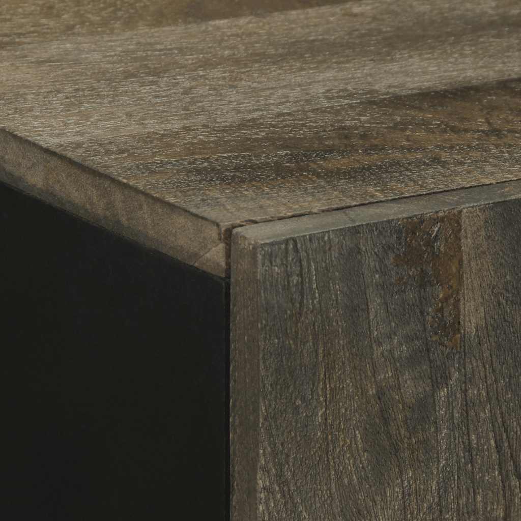 vidaXL Bufetă neagră 90x33x75 cm lemn masiv de mango vidaXL Bufetă neagră 90x33x75 cm lemn masiv de mango