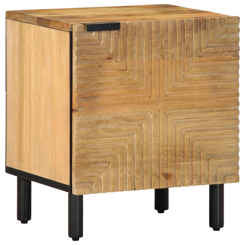 vidaXL Noptiere 2 buc Maro 40x33x46 cm Lemn masiv Mango