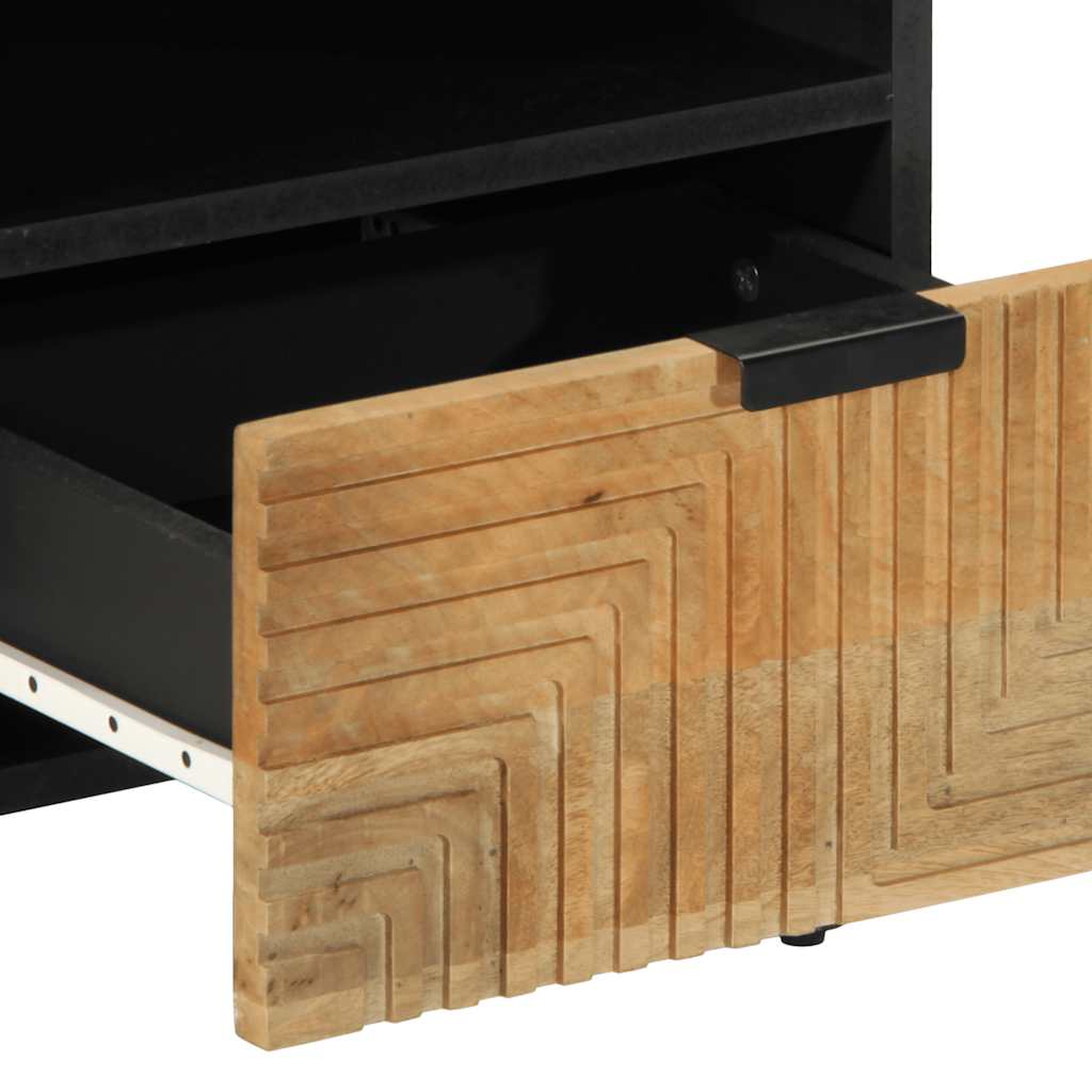 vidaXL Noptiera maro 40x33x46 cm lemn masiv de mango