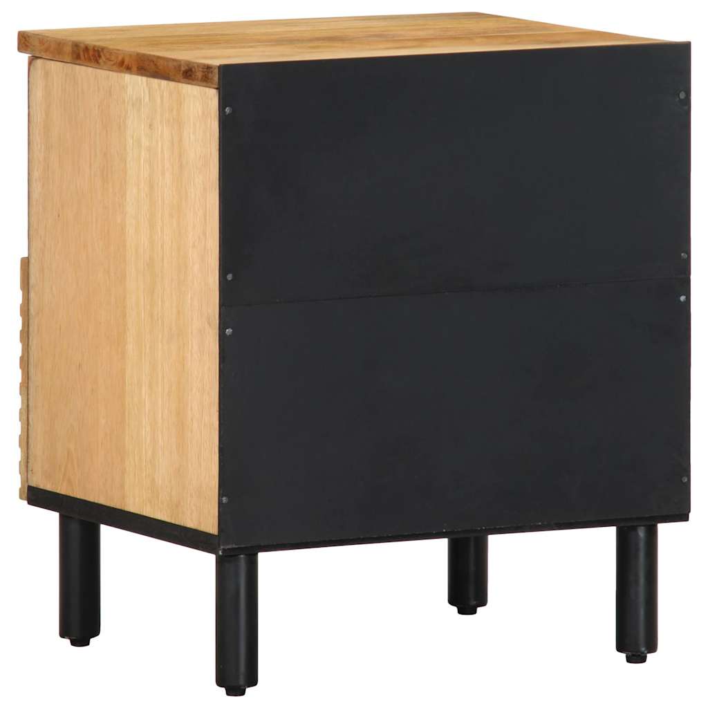 vidaXL Noptiere 2 buc Maro 40x33x46 cm Lemn masiv Mango