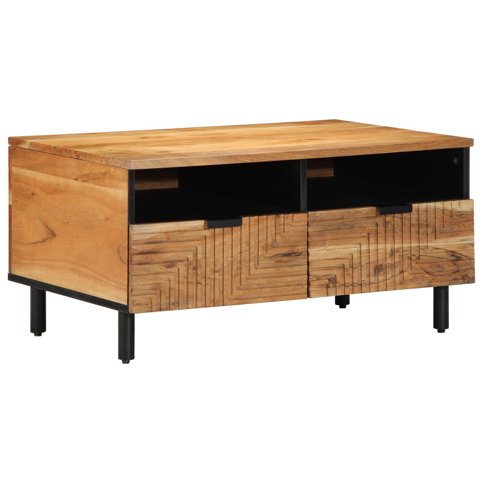 vidaXL Masă de cafea, 80x54x40 cm, lemn masiv acacia vidaXL Masă de cafea, 80x54x40 cm, lemn masiv acacia