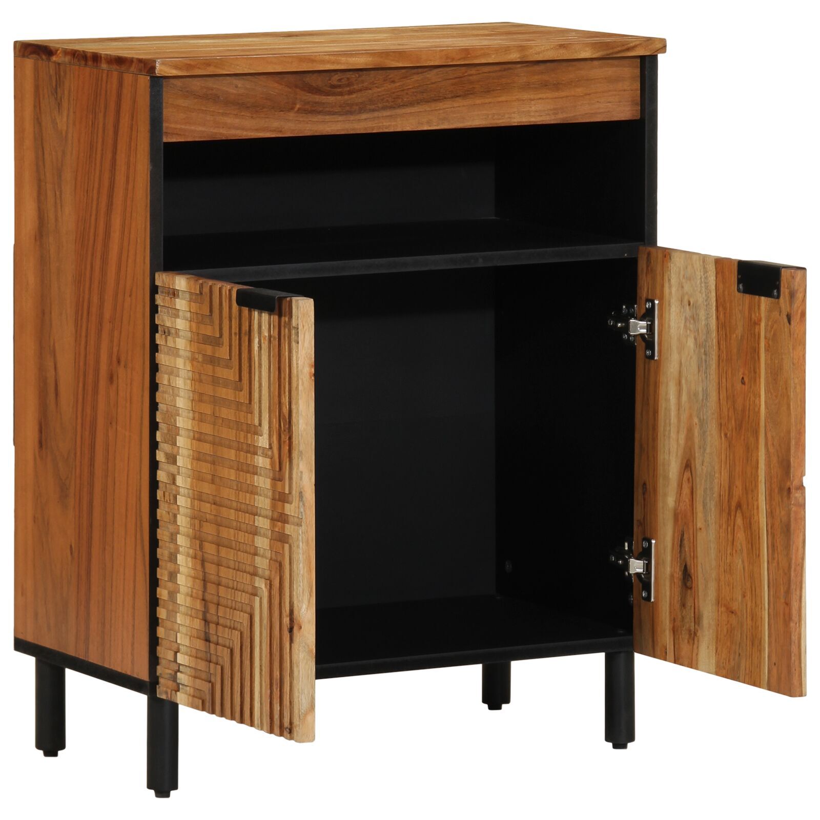 vidaXL Dulap, 60x33x75 cm, lemn masiv de acacia