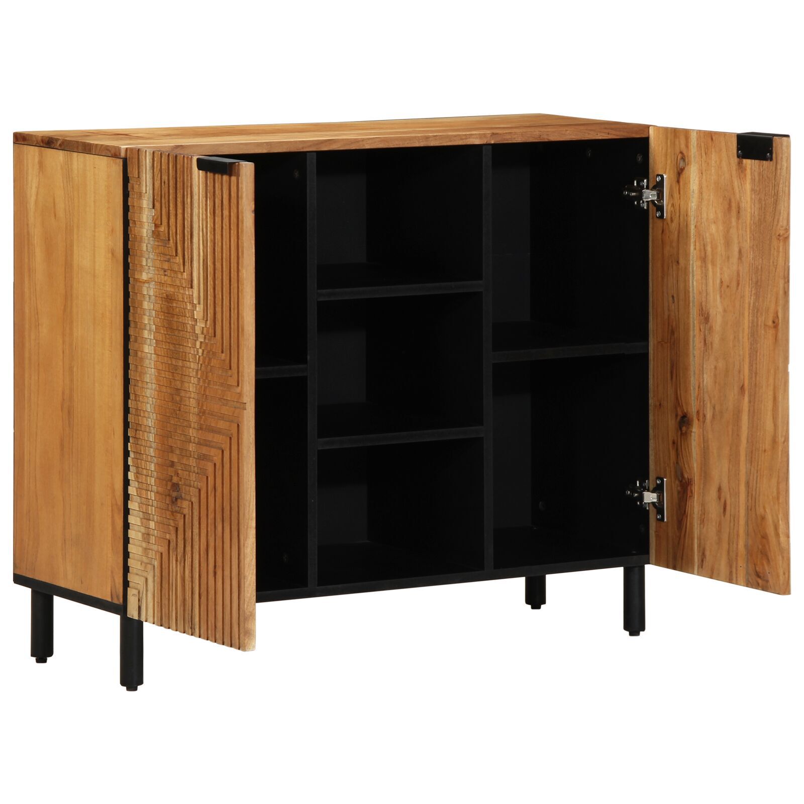 vidaXL CumĂ acest Sideboard de 90x33x75 cm din Lemn Masiv de Acacia vidaXL CumĂ acest Sideboard de 90x33x75 cm din Lemn Masiv de Acacia