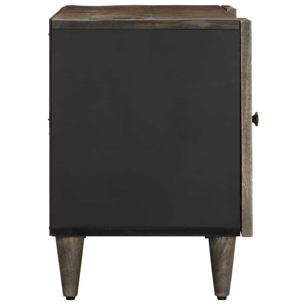 vidaXL Dulap TV Gri deschis 105x33,5x46 cm Lemn masiv Mango