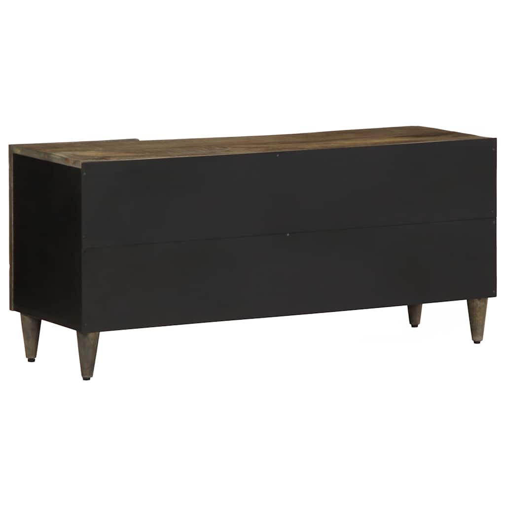 vidaXL Dulap TV Gri deschis 105x33,5x46 cm Lemn masiv Mango