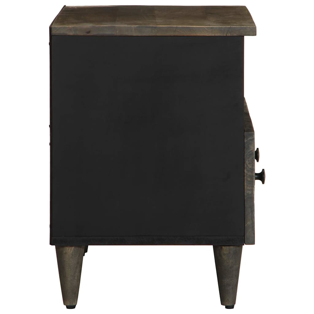 vidaXL Dulap TV Gri deschis 70x33,5x46 cm Lemn masiv Mango vidaXL Dulap TV Gri deschis 70x33,5x46 cm Lemn masiv Mango