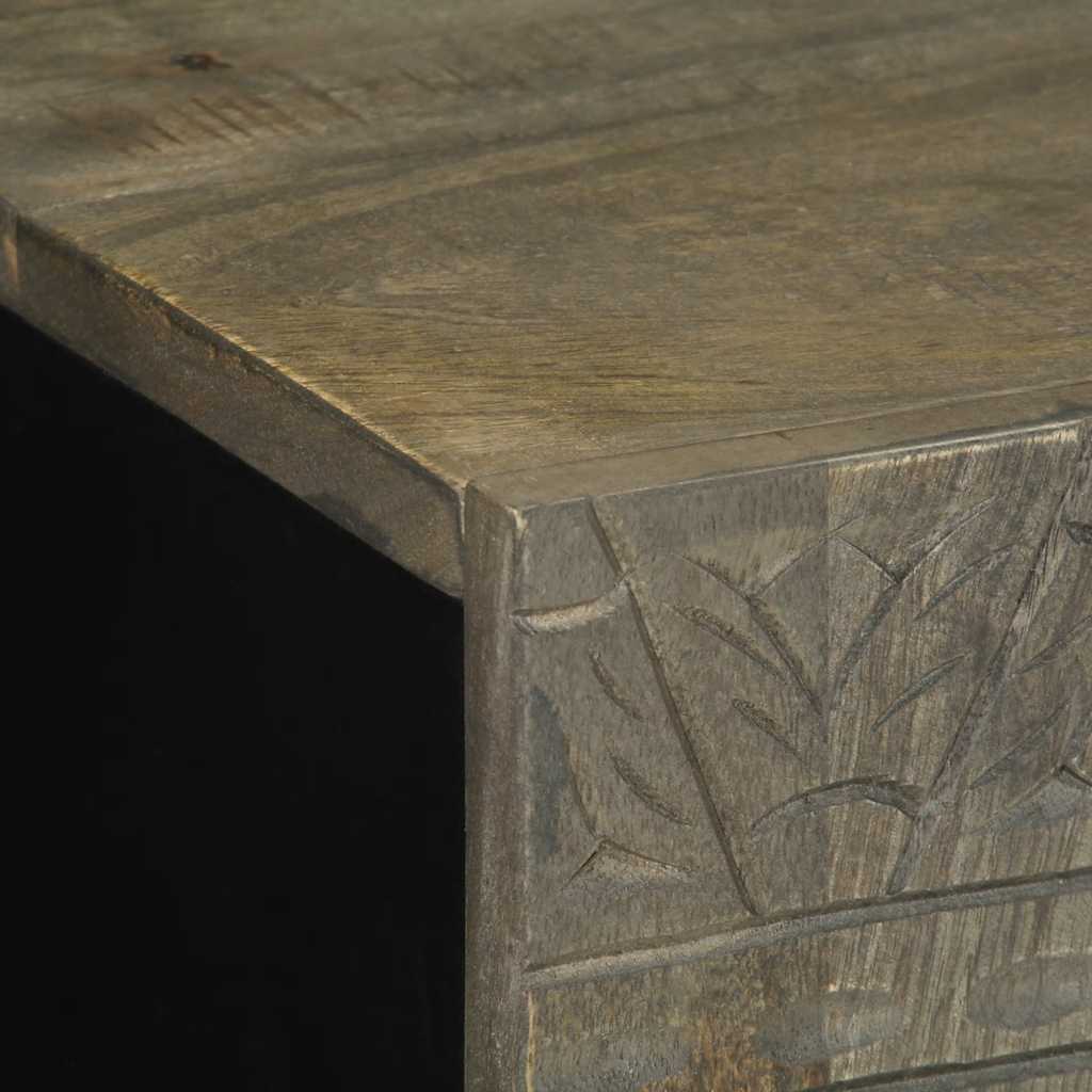 vidaXL Bufetă gri deschis 60x33,5x75 cm lemn masiv de mango vidaXL Bufetă gri deschis 60x33,5x75 cm lemn masiv de mango