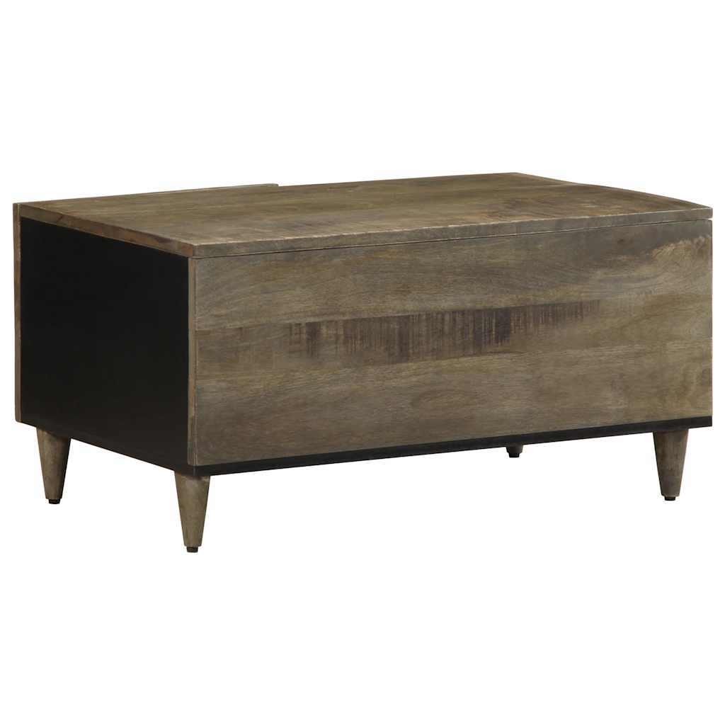 vidaXL Masuta de cafea gri deschis 80x50x40 cm lemn masiv de mango