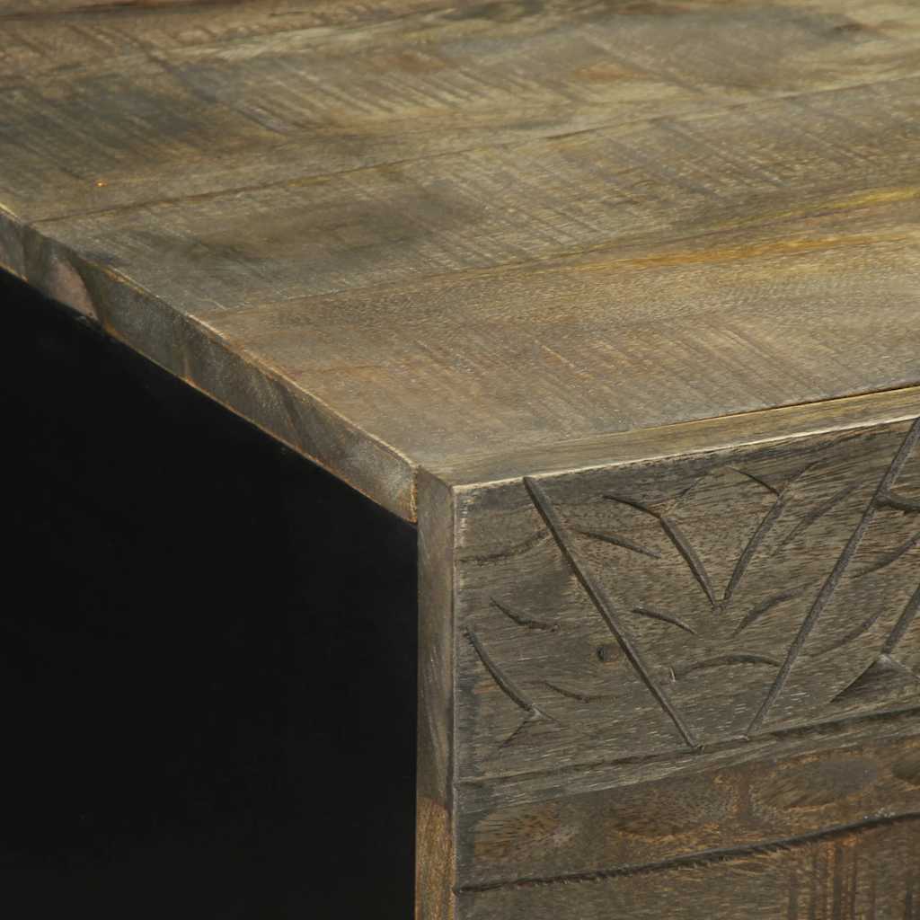 vidaXL Masuta de cafea gri deschis 100x54x40 cm lemn masiv de mango