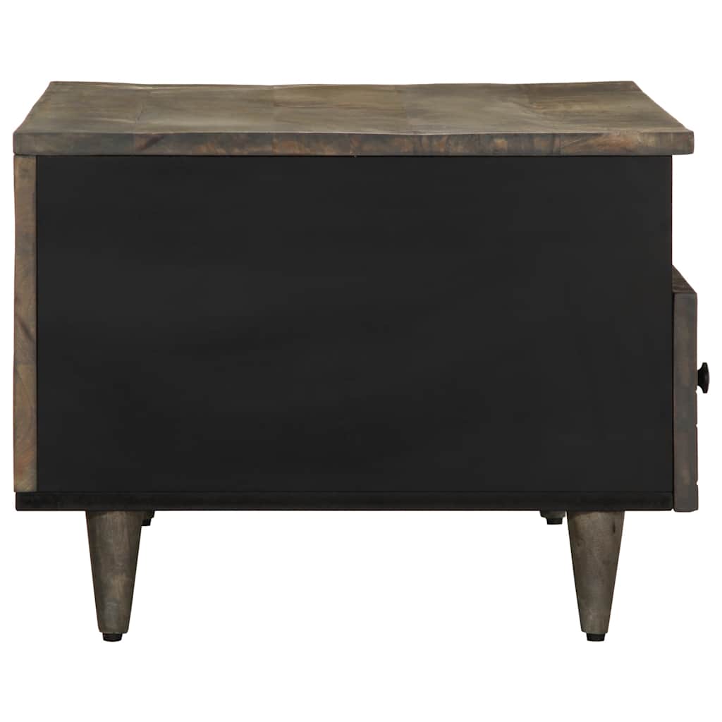 vidaXL Masuta de cafea gri deschis 80x54x40 cm lemn masiv de mango