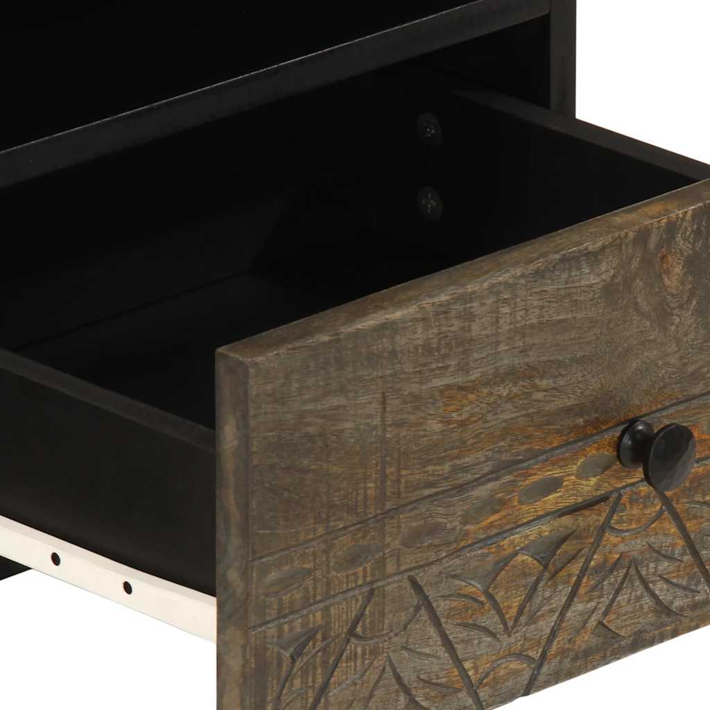 vidaXL Masuta de cafea gri deschis 80x54x40 cm lemn masiv de mango