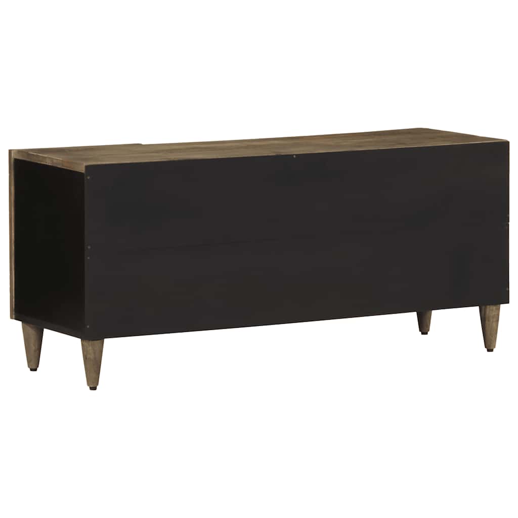 vidaXL Dulap TV Gri deschis 105x33,5x46 cm Lemn masiv Mango