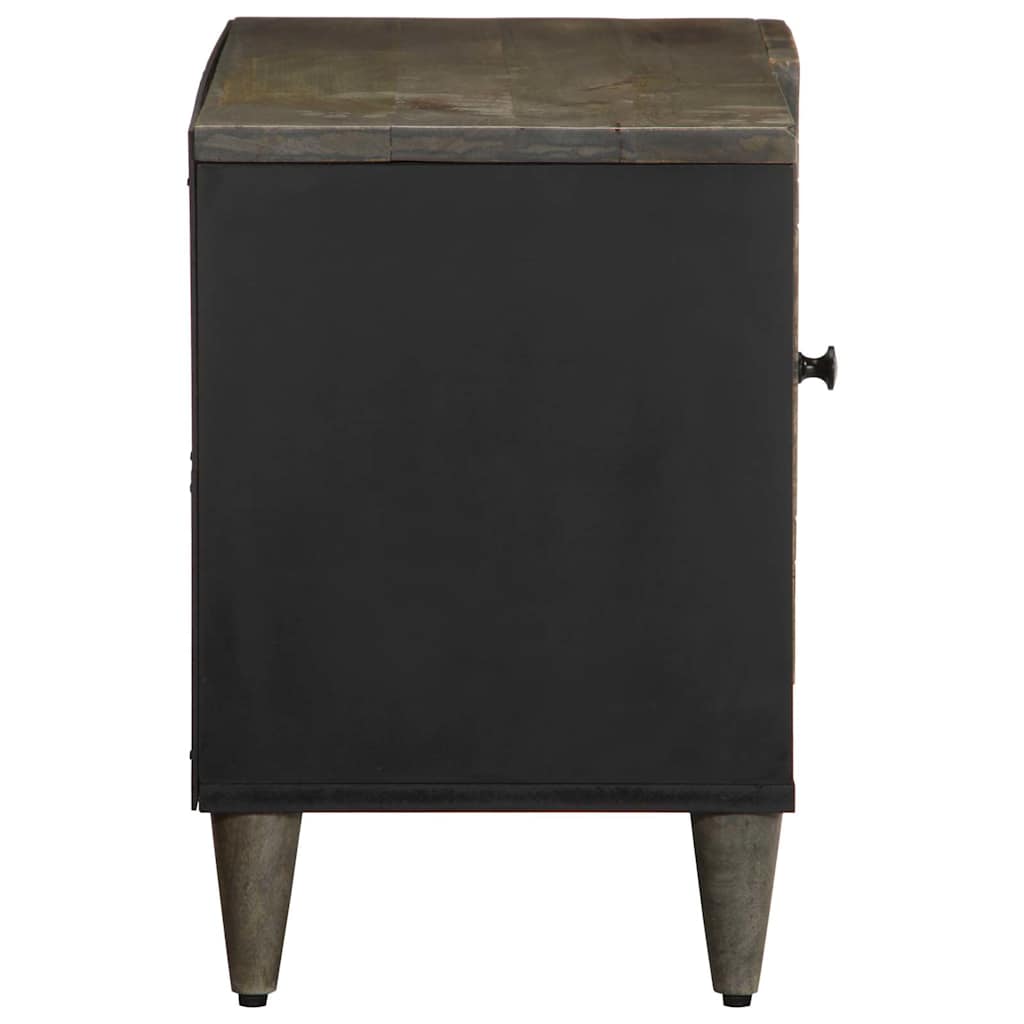 vidaXL Dulap TV Gri deschis 80x31,5x46 cm Lemn masiv Mango