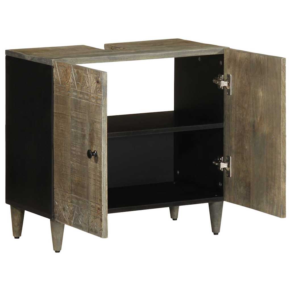 vidaXL Dulap pentru chiuveta de baie, 62x33x58 cm, lemn masiv de mango vidaXL Dulap pentru chiuveta de baie, 62x33x58 cm, lemn masiv de mango