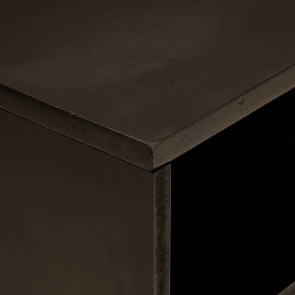 vidaXL Cabinet TV cu raft Negru și Aur 80 x 33 x 46 cm Lemn compozit