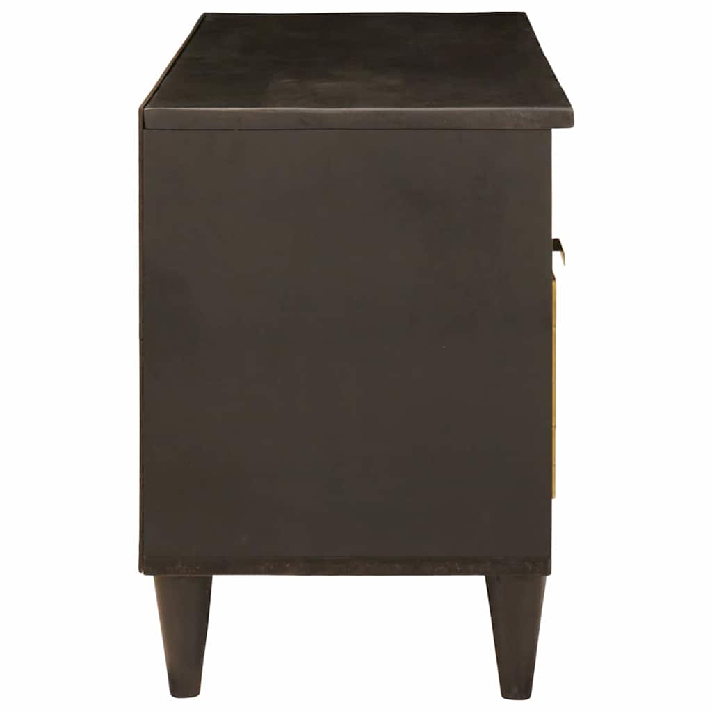 vidaXL Cabinet TV cu raft Negru și Aur 100 x 33 x 46 cm Lemn compozit