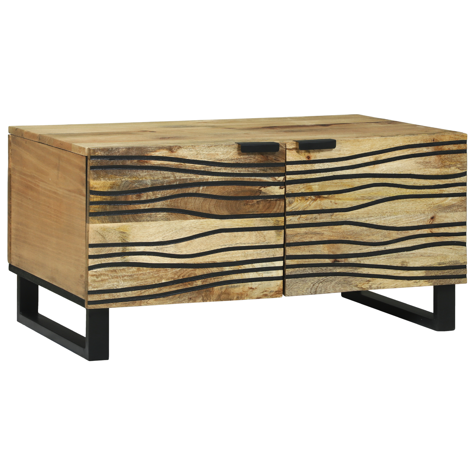 vidaXL Masă de cafea - 80 x 50 x 40 cm, Lemn masiv de mango vidaXL Masă de cafea - 80 x 50 x 40 cm, Lemn masiv de mango