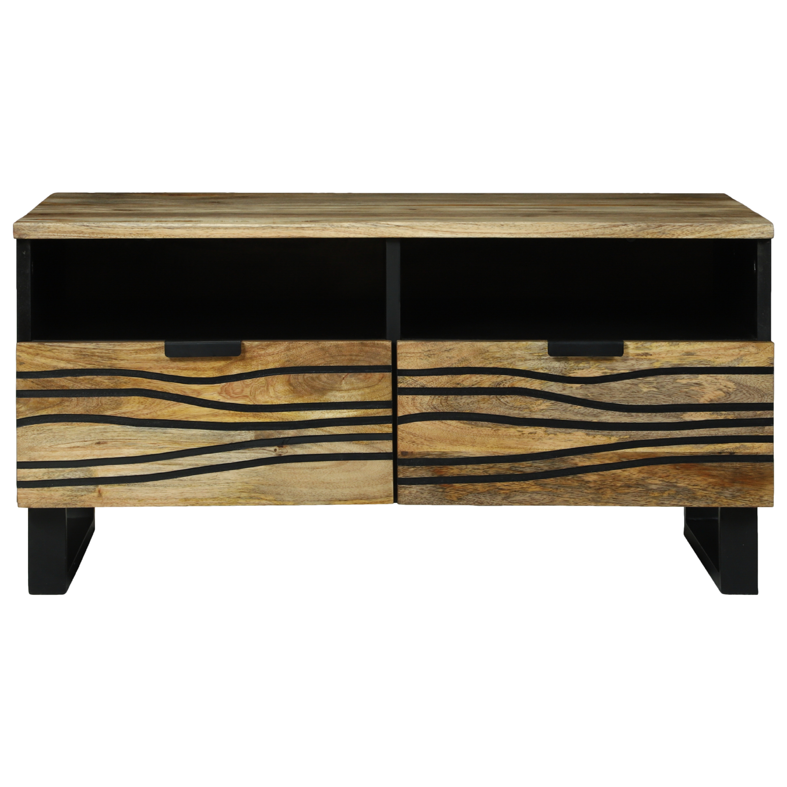 vidaXL Masă de cafea - 80 x 54 x 40 cm - Lemn de mango vidaXL Masă de cafea - 80 x 54 x 40 cm - Lemn de mango