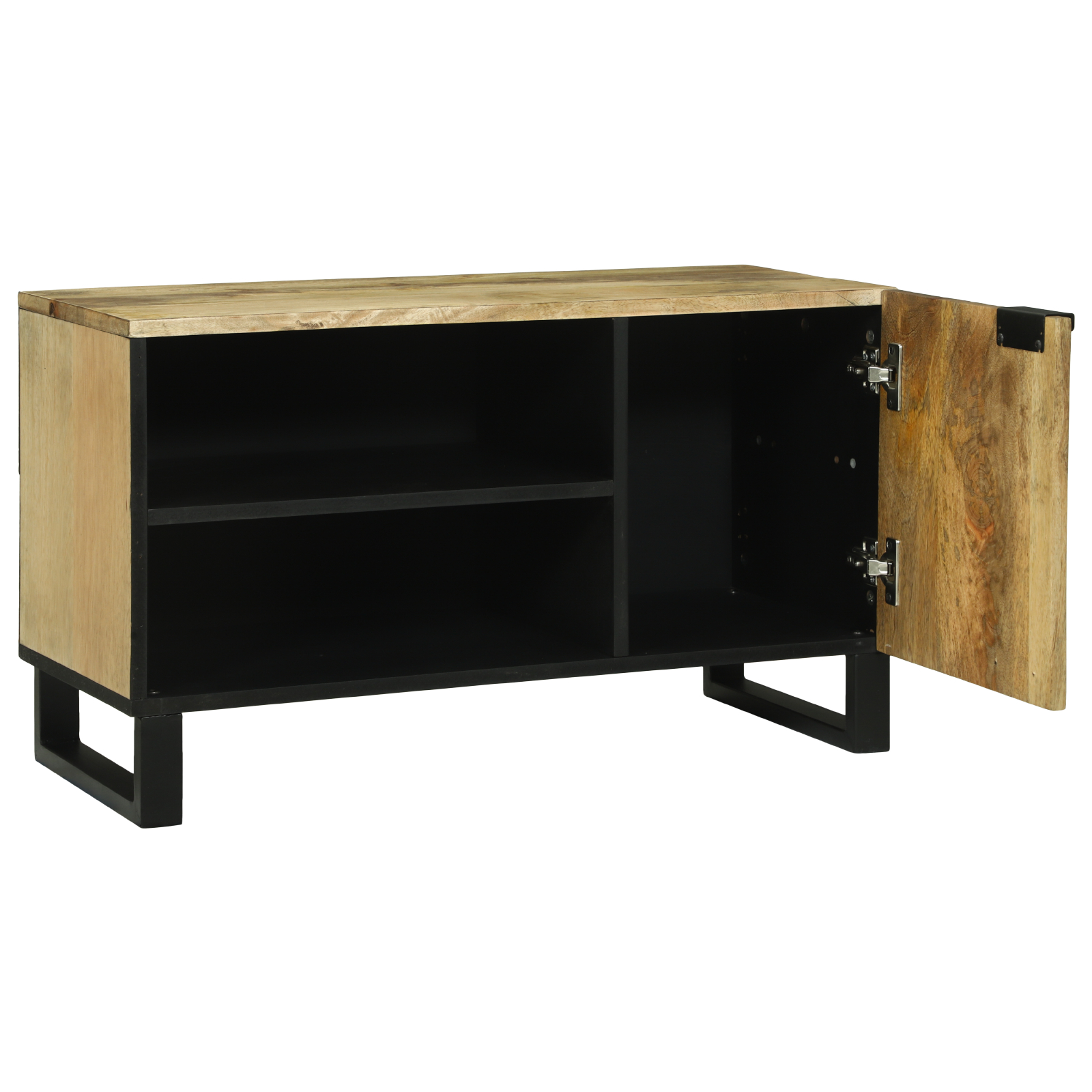 vidaXL Cabinet TV - 80x31.5x46 cm Lemn de mango și lemn prelucrat vidaXL Cabinet TV - 80x31.5x46 cm Lemn de mango și lemn prelucrat