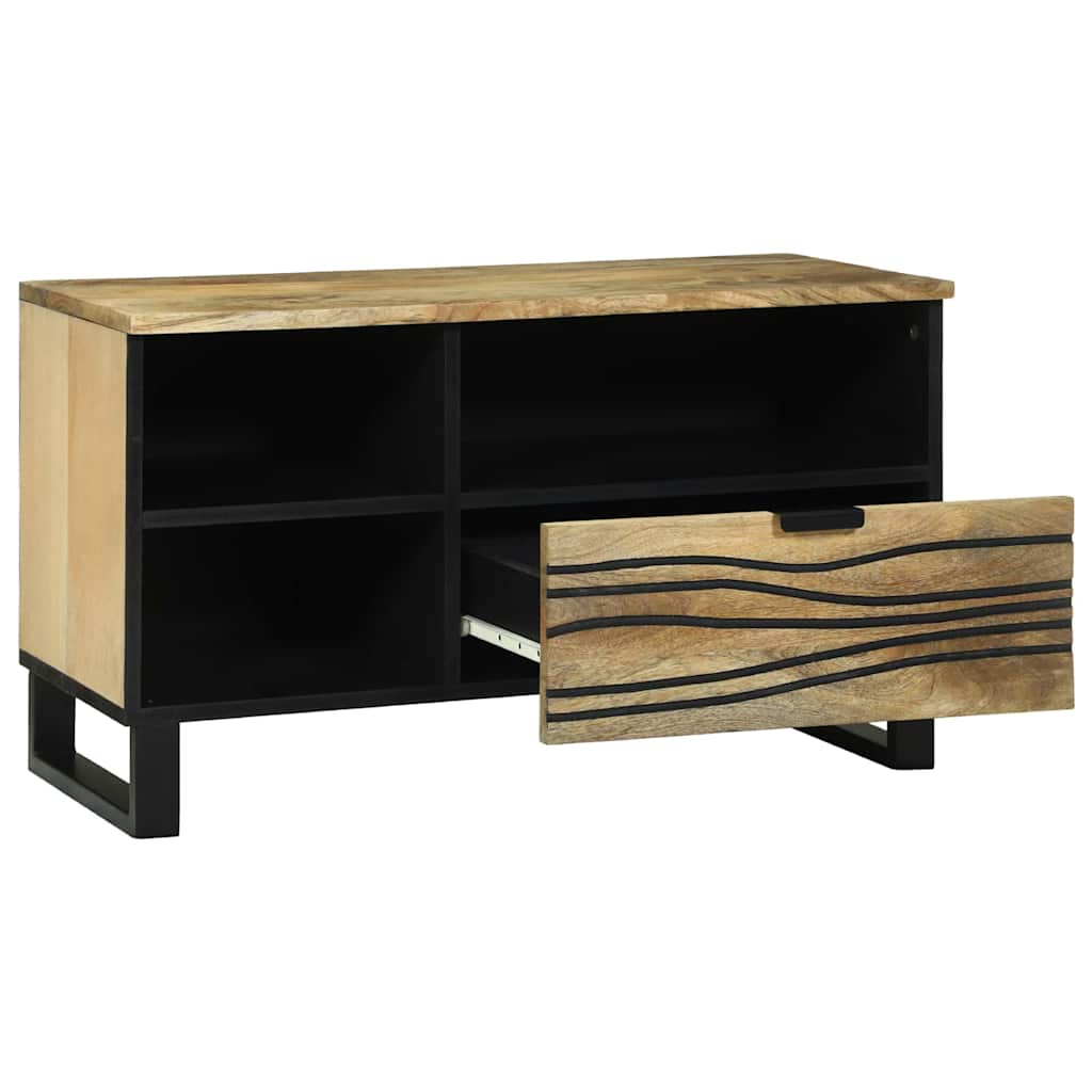 vidaXL Cabinet de depozitare media cu sertar cu raft Maro 80 x 33.5 x 46 cm vidaXL Cabinet de depozitare media cu sertar cu raft Maro 80 x 33.5 x 46 cm