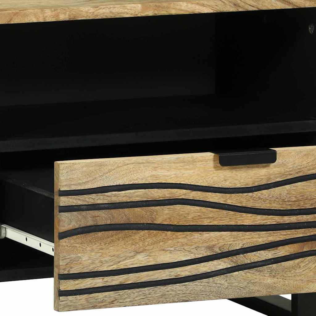 vidaXL Cabinet de depozitare media cu sertar cu raft Maro 80 x 33.5 x 46 cm vidaXL Cabinet de depozitare media cu sertar cu raft Maro 80 x 33.5 x 46 cm