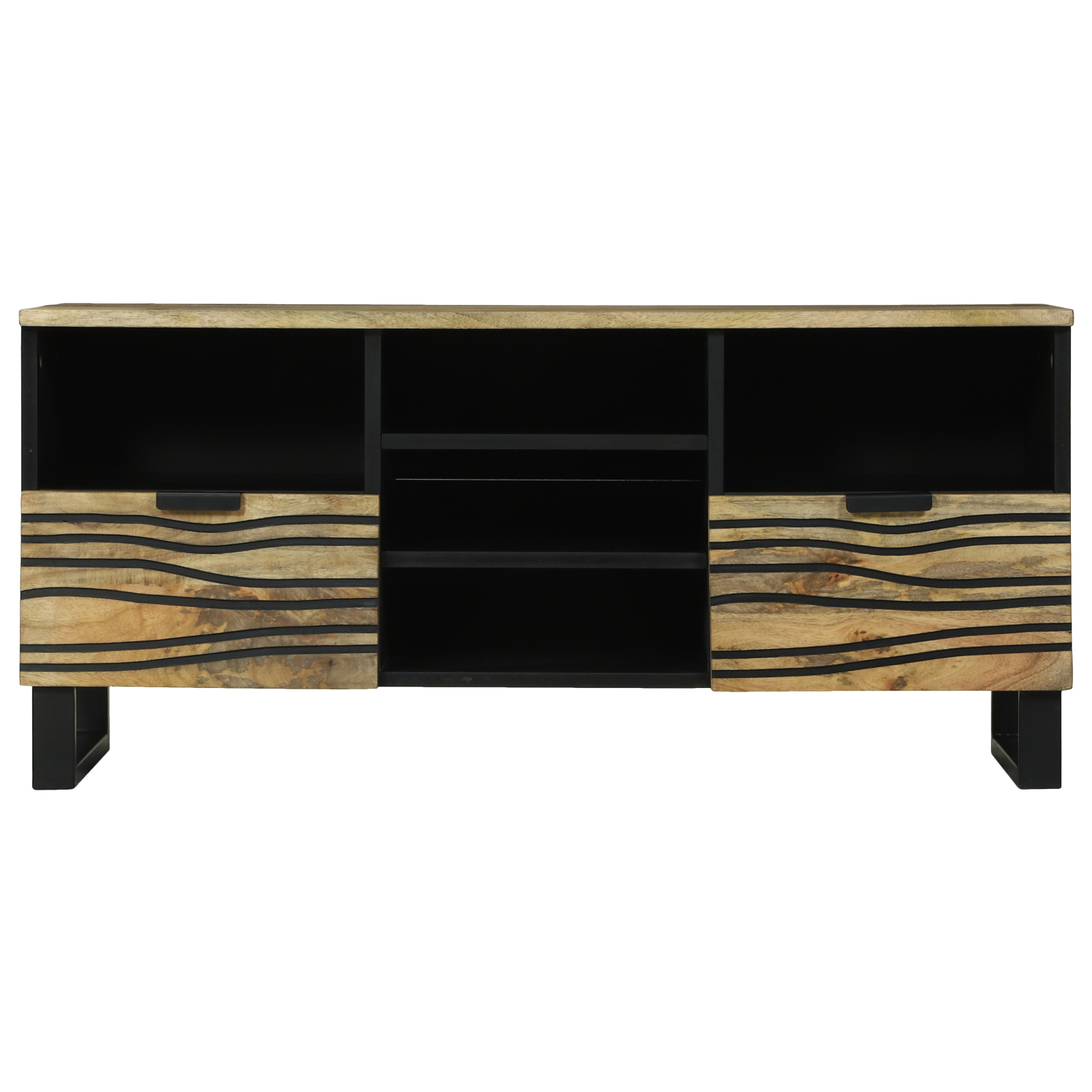 vidaXL Dulap TV , 100x33.5x46 cm, din lemn solid de mango