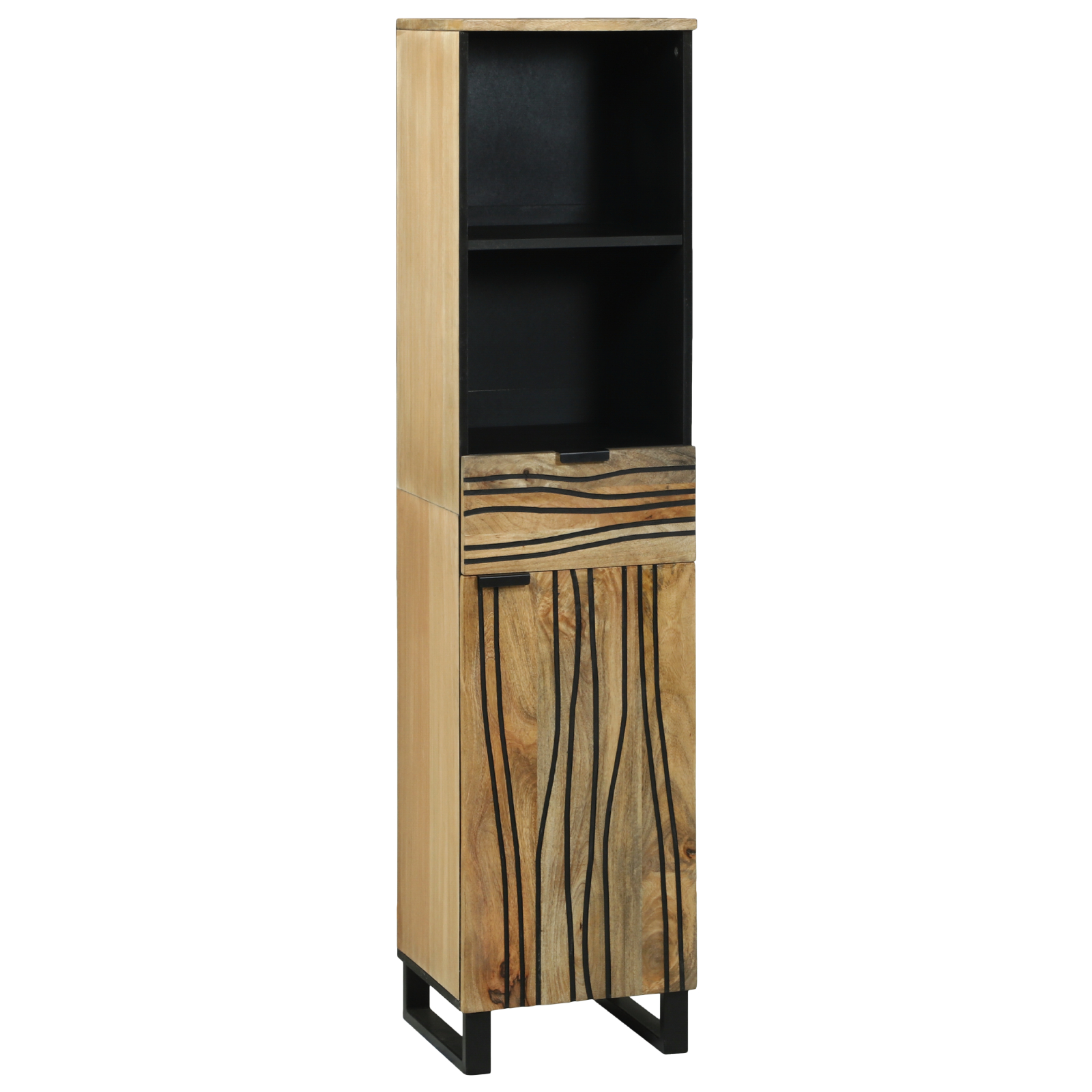 vidaXL Dulap de Baie 38x33.5x160 cm din Lemn de Mango vidaXL Dulap de Baie 38x33.5x160 cm din Lemn de Mango