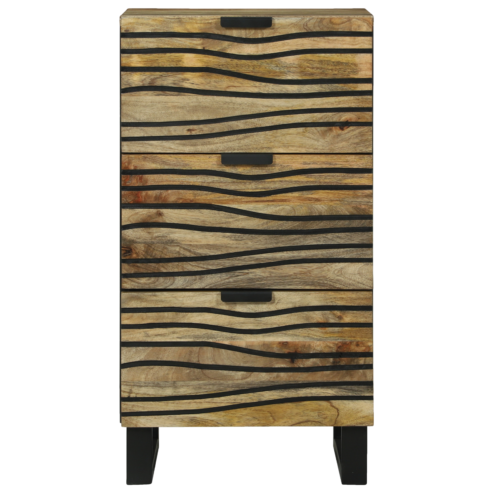 vidaXL Dulap - 40 x 33.5 x 75 cm, din lemn solid de mango și lemn ingineresc.