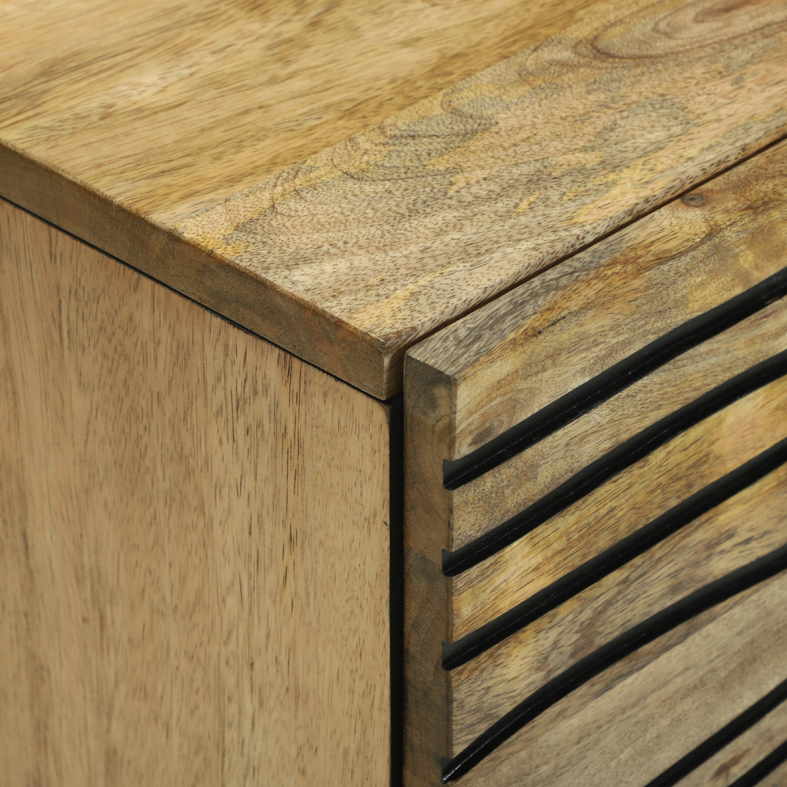 vidaXL Dulap - 40 x 33.5 x 75 cm, din lemn solid de mango și lemn ingineresc.