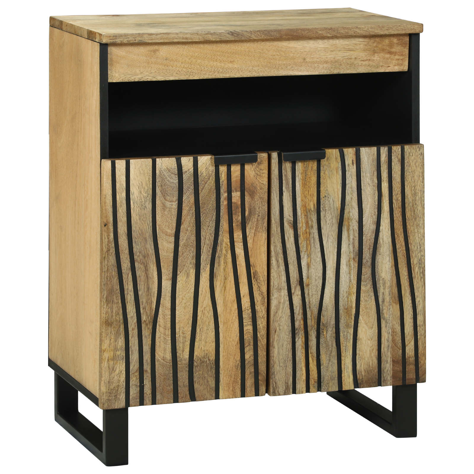 vidaXL Dulap 60x33.5x75 cm - Lemn masiv de mango vidaXL Dulap 60x33.5x75 cm - Lemn masiv de mango