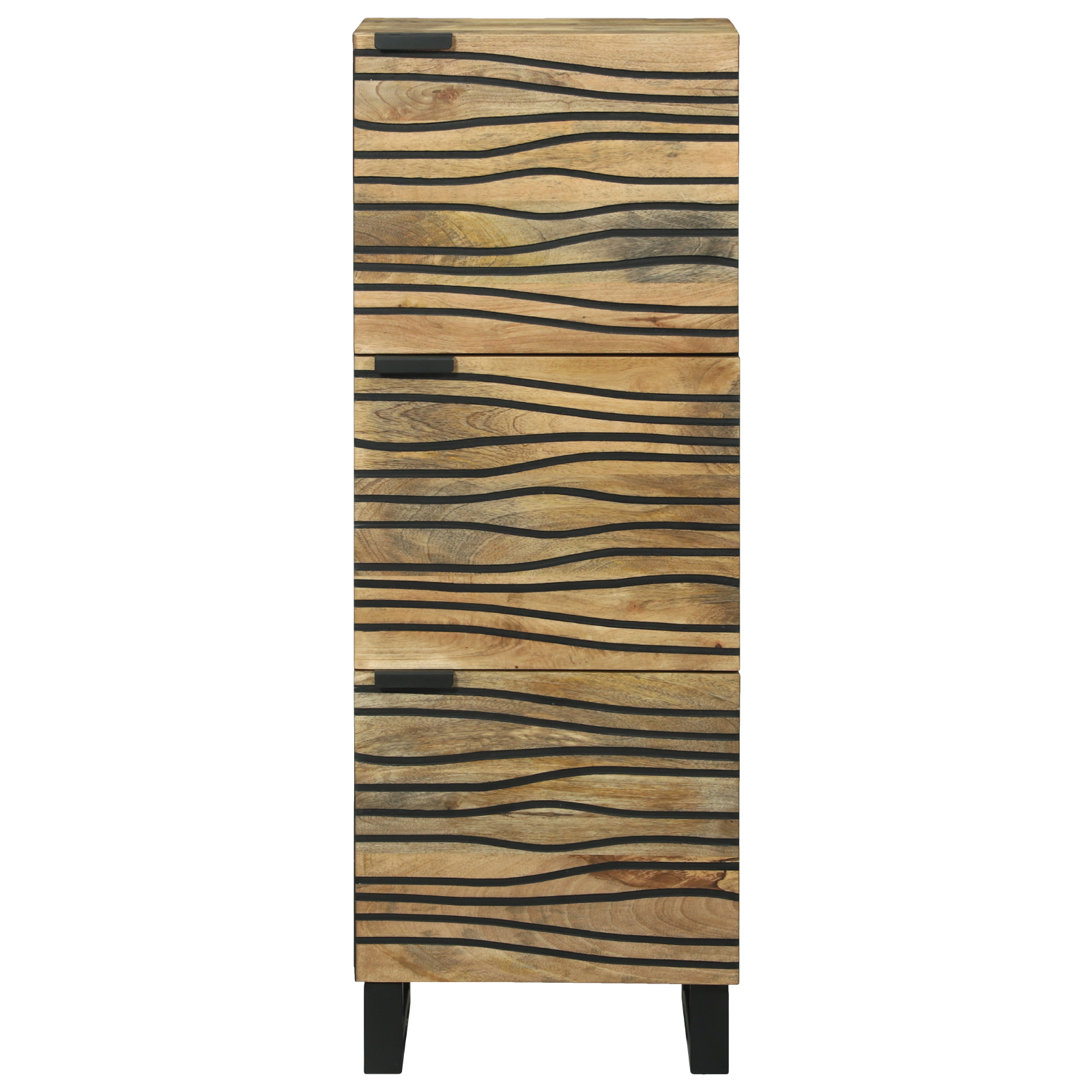 vidaXL Highboard - 40x33.5x110 cm, din lemn masiv de mango.