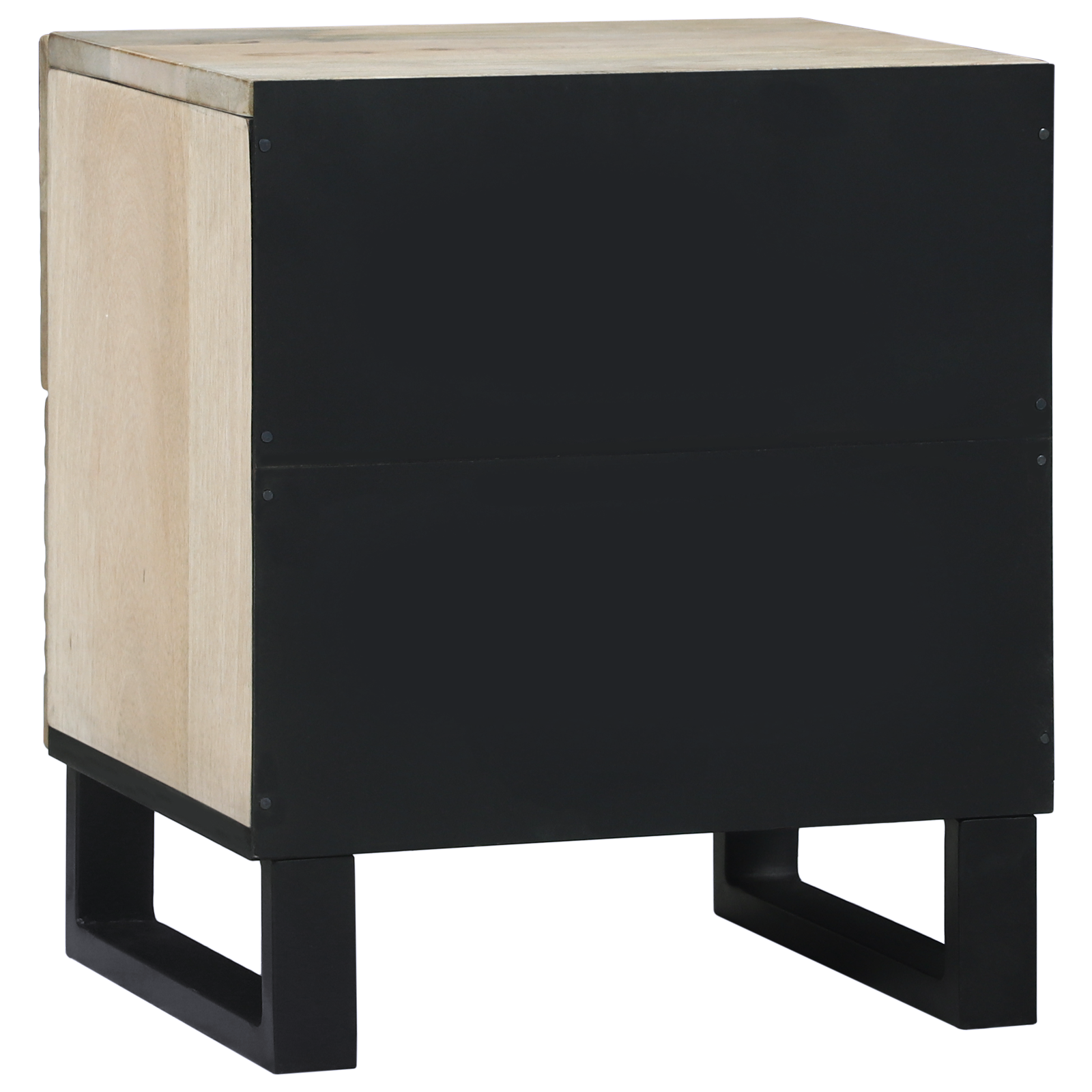 vidaXL Dulap de noapte cu sertar 2 pcs Alb și negru 40 x 33 x 46 cm vidaXL Dulap de noapte cu sertar 2 pcs Alb și negru 40 x 33 x 46 cm