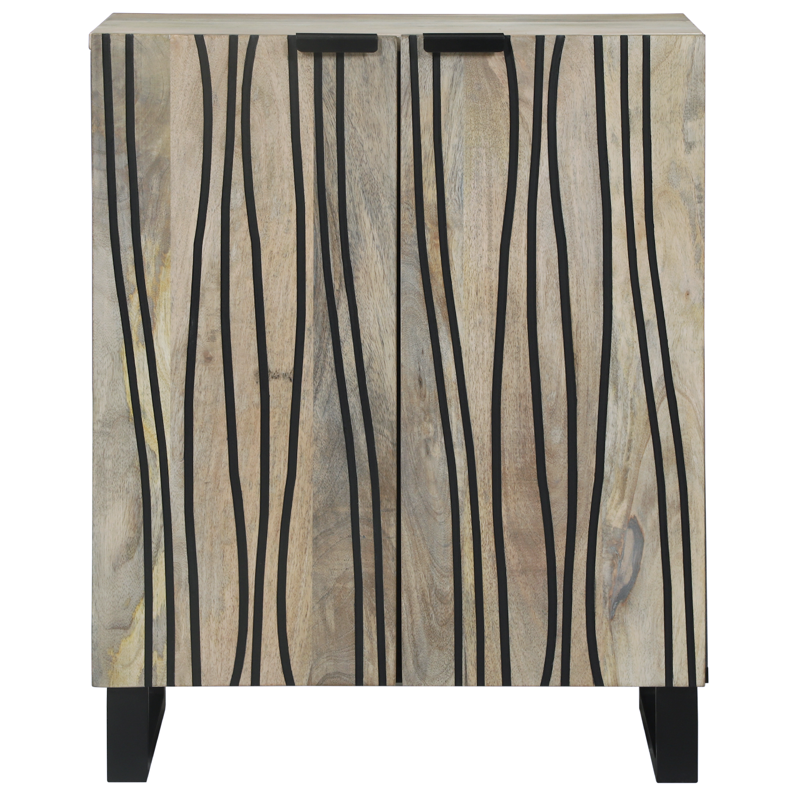 vidaXL Bufet Alb 60 x 33.5 x 75 cm Lemn masiv de mango