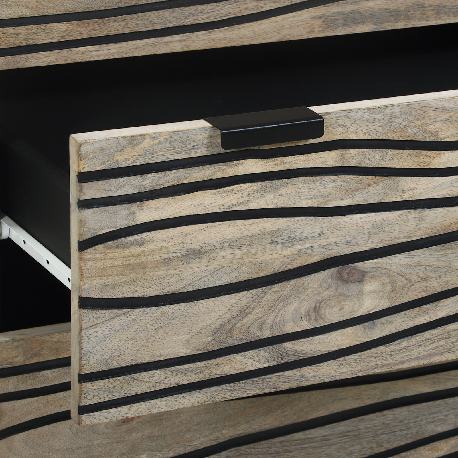 vidaXL Bufet cu sertar Alb 60 x 33.5 x 75 cm Lemn masiv de mango