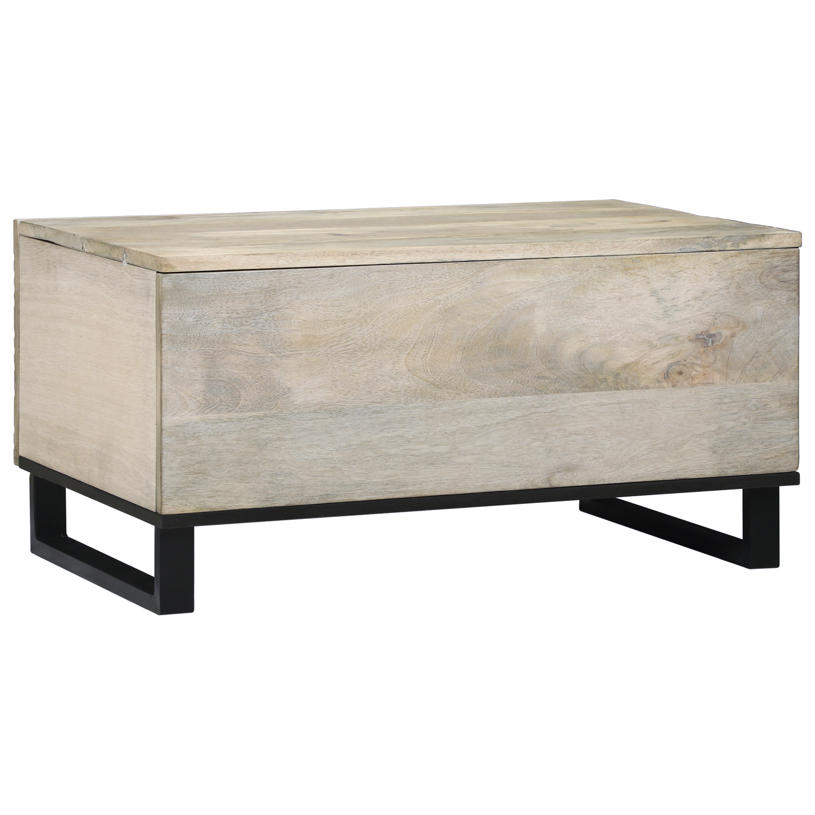 vidaXL Masă de cafea Alb, Negru 80 x 50 x 40 cm Lemn de mango solid vidaXL Masă de cafea Alb, Negru 80 x 50 x 40 cm Lemn de mango solid