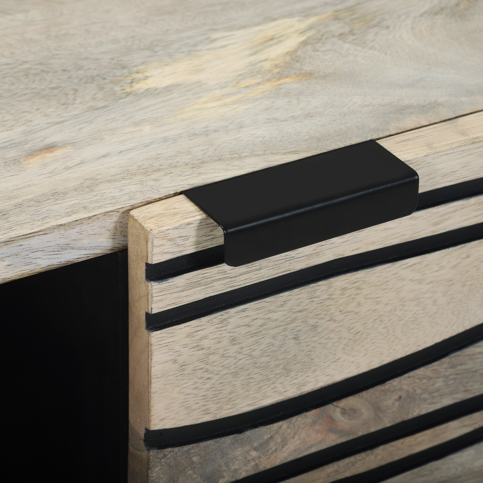 vidaXL Masă de cafea Alb, Negru 80 x 50 x 40 cm Lemn de mango solid vidaXL Masă de cafea Alb, Negru 80 x 50 x 40 cm Lemn de mango solid