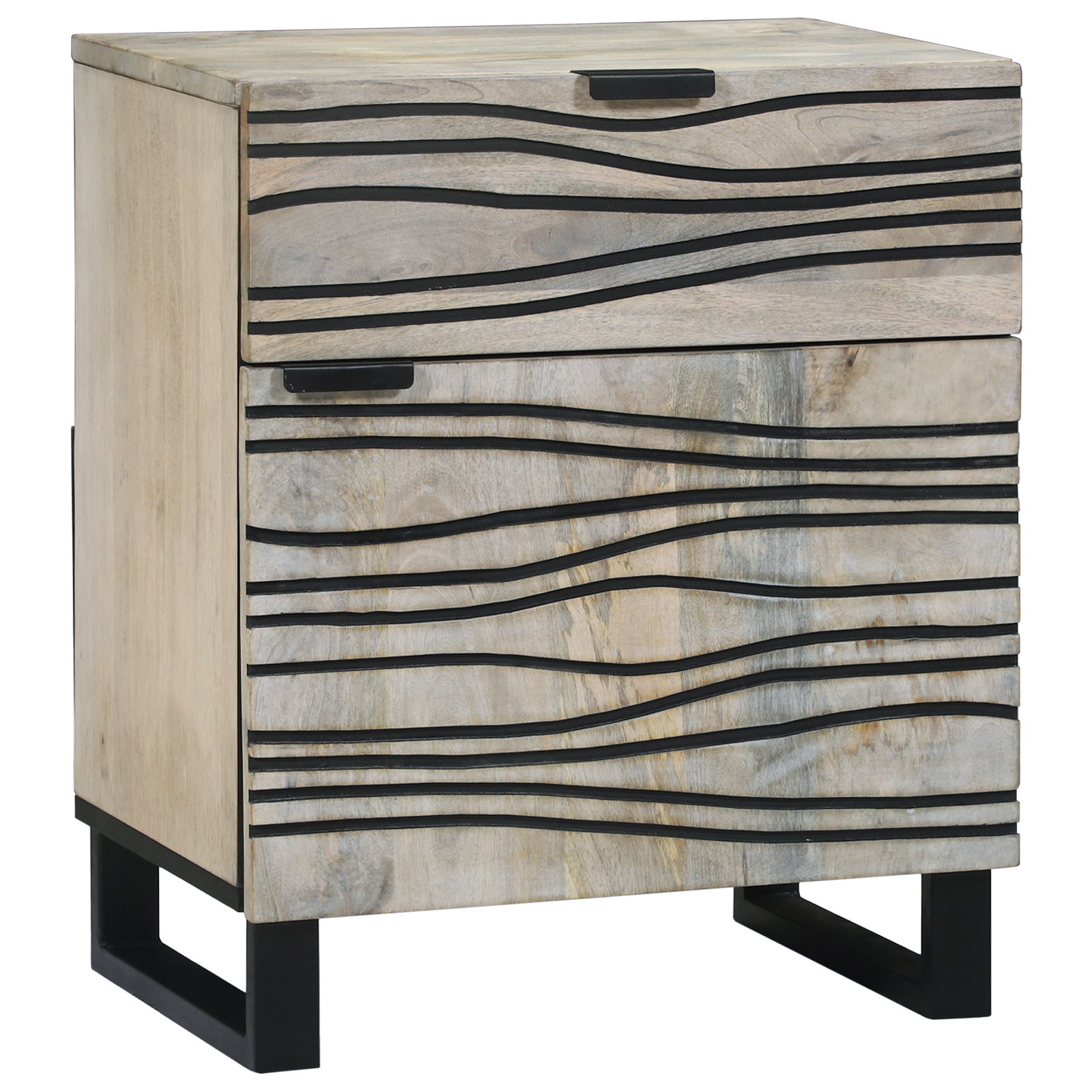 vidaXL Dulap de noapte cu sertar Alb și negru 50 x 33 x 60 cm vidaXL Dulap de noapte cu sertar Alb și negru 50 x 33 x 60 cm