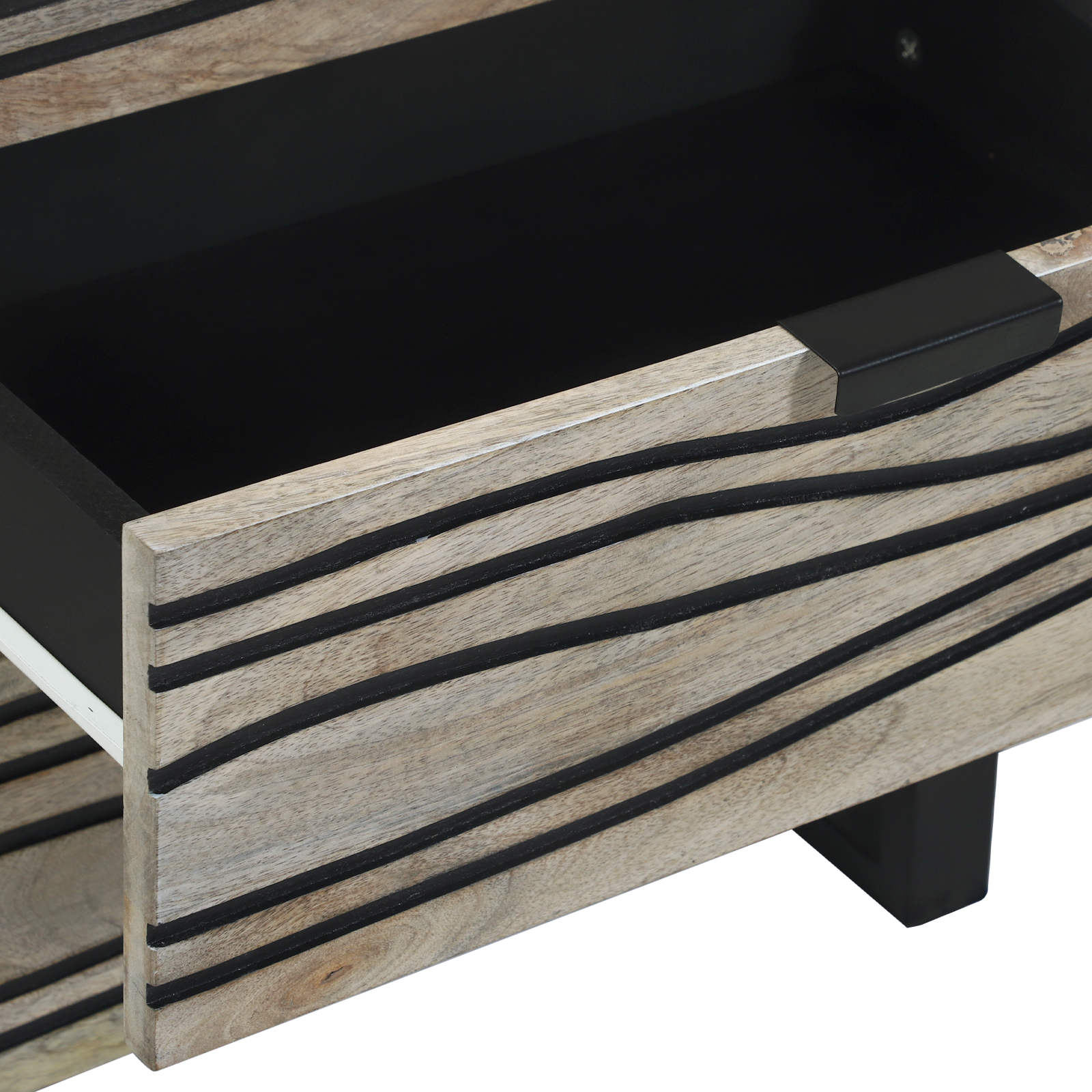 vidaXL Dulap de noapte cu sertar Alb și negru 50 x 33 x 60 cm vidaXL Dulap de noapte cu sertar Alb și negru 50 x 33 x 60 cm