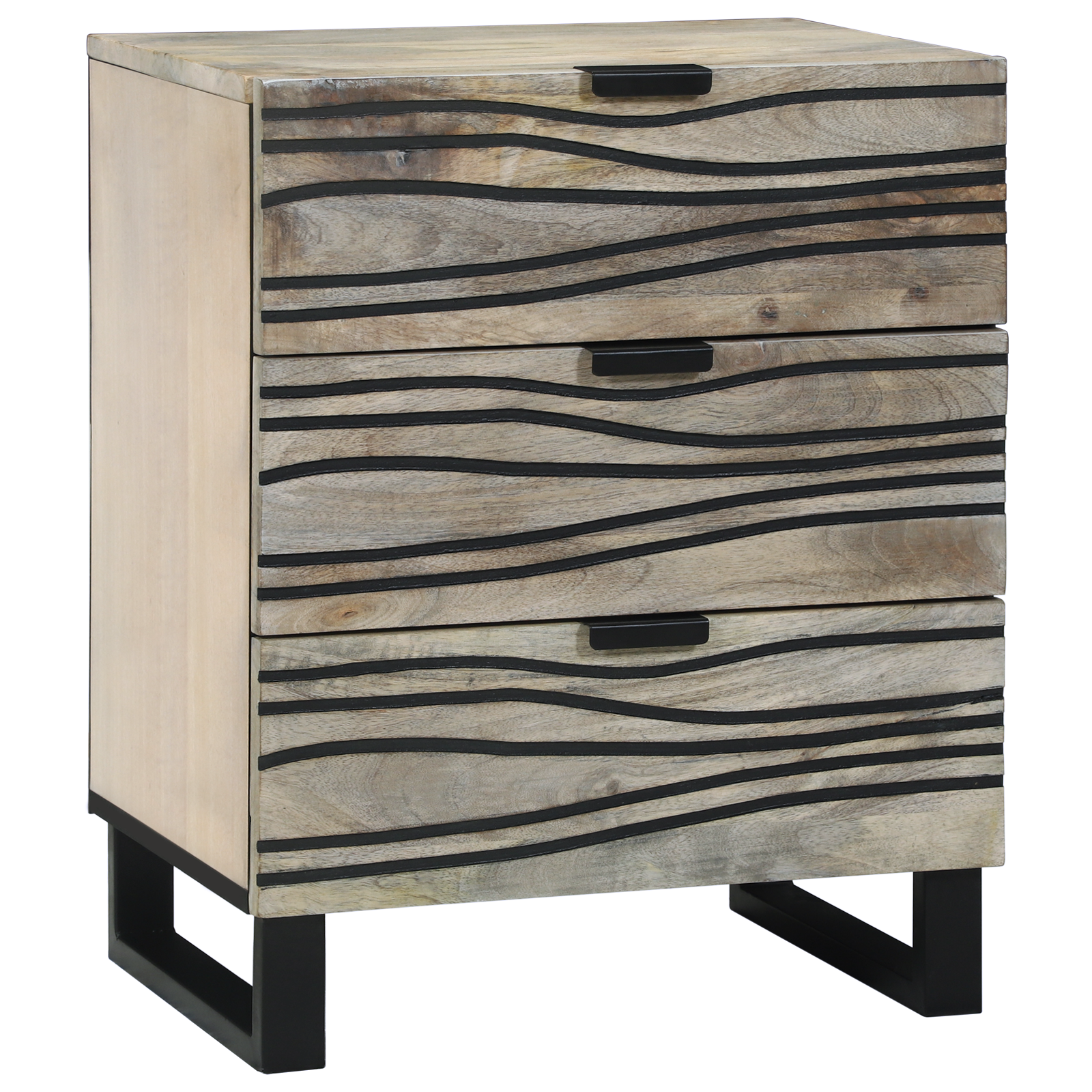 vidaXL Dulap de noapte cu sertar Alb și negru 50 x 33 x 60 cm vidaXL Dulap de noapte cu sertar Alb și negru 50 x 33 x 60 cm