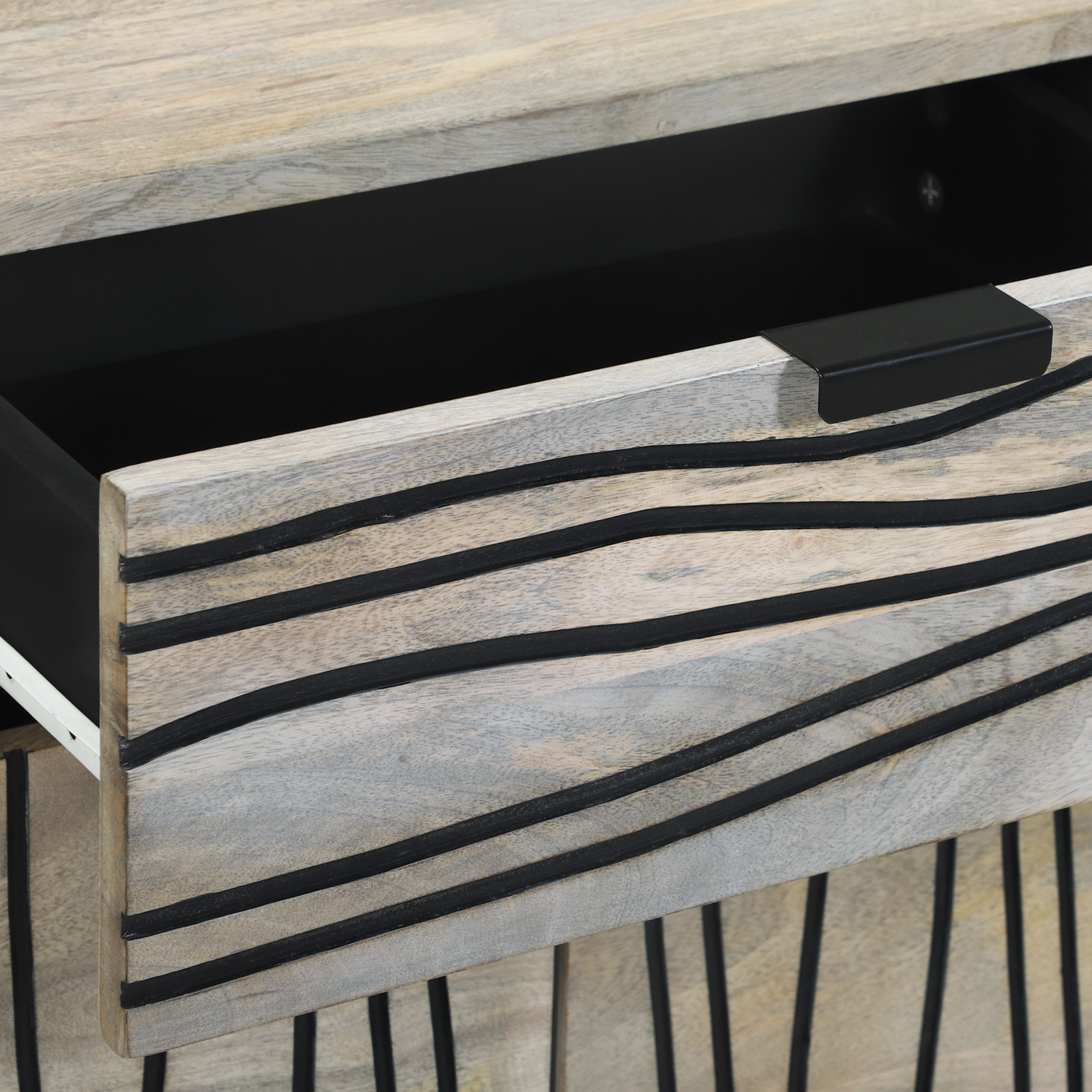 vidaXL Dulap de noapte cu sertar Alb și negru 50 x 33 x 60 cm vidaXL Dulap de noapte cu sertar Alb și negru 50 x 33 x 60 cm