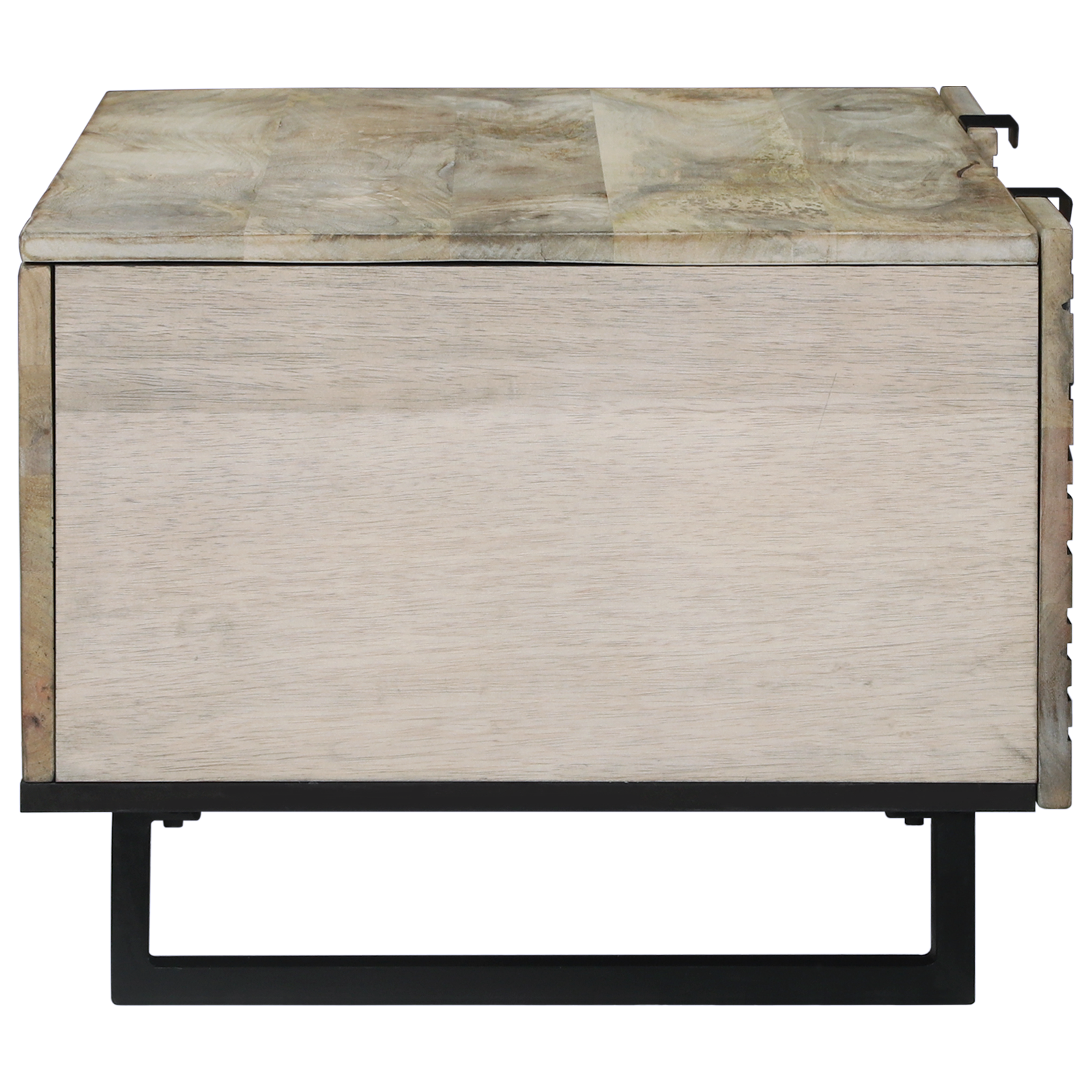 vidaXL Masă de cafea cu raft cu depozitare cu ușă Alb, Negru 100 x 50 x 40 cm vidaXL Masă de cafea cu raft cu depozitare cu ușă Alb, Negru 100 x 50 x 40 cm