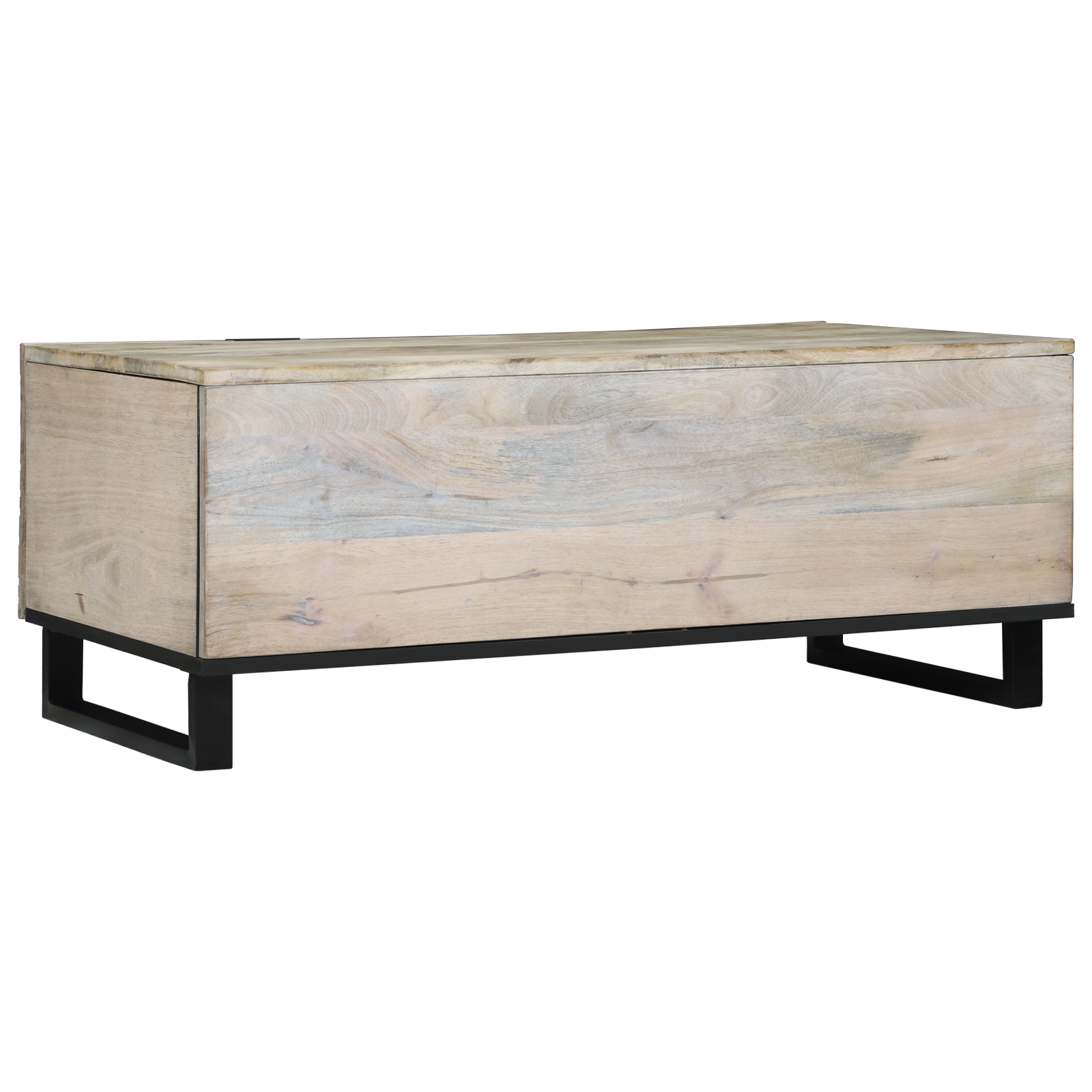 vidaXL Masă de cafea cu raft cu depozitare cu ușă Alb, Negru 100 x 50 x 40 cm vidaXL Masă de cafea cu raft cu depozitare cu ușă Alb, Negru 100 x 50 x 40 cm