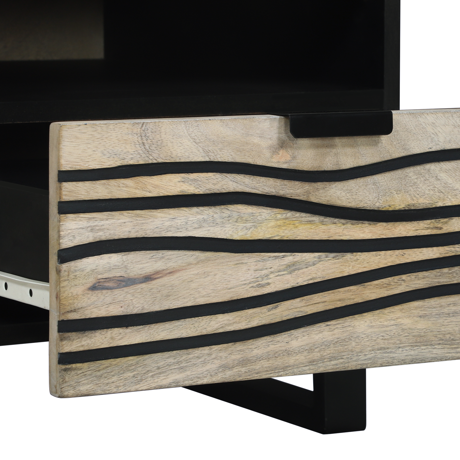 vidaXL Masă de cafea cu sertar cu depozitare Alb, Negru 80 x 50 x 40 cm vidaXL Masă de cafea cu sertar cu depozitare Alb, Negru 80 x 50 x 40 cm
