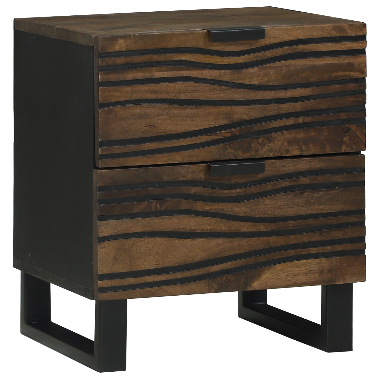 vidaXL Dulap de noapte cu sertar 2 pcs castan 40 x 33 x 46 cm vidaXL Dulap de noapte cu sertar 2 pcs castan 40 x 33 x 46 cm