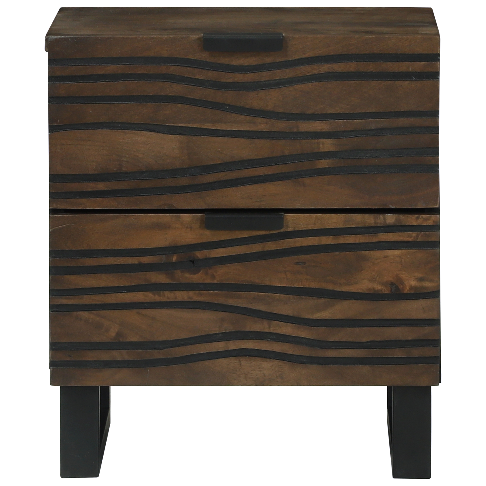 vidaXL Dulap de noapte cu sertar 2 pcs castan 40 x 33 x 46 cm vidaXL Dulap de noapte cu sertar 2 pcs castan 40 x 33 x 46 cm