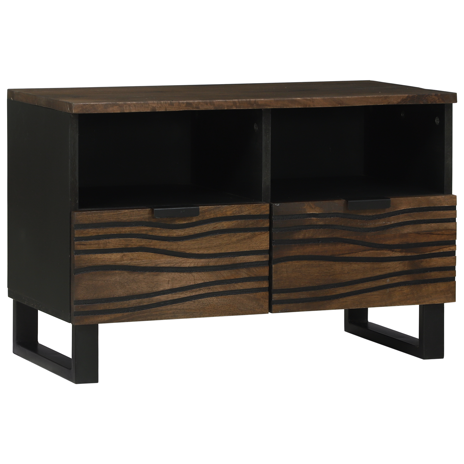 vidaXL Dulap TV cu sertar Maro 70 x 33 x 46 cm Lemn masiv de mango vidaXL Dulap TV cu sertar Maro 70 x 33 x 46 cm Lemn masiv de mango