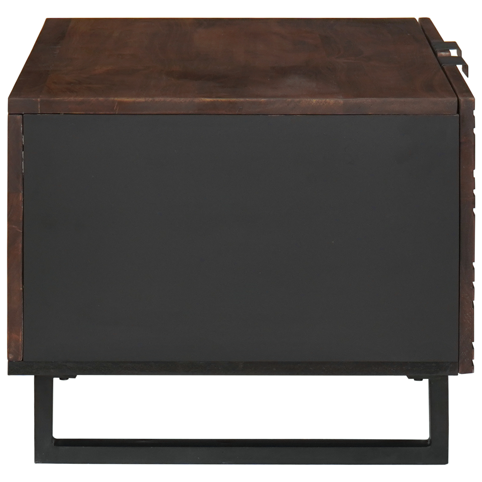 vidaXL Masă de cafea - 80 x 50 x 40 cm, făcută din lemn masiv și lemn stratificat. vidaXL Masă de cafea - 80 x 50 x 40 cm, făcută din lemn masiv și lemn stratificat.