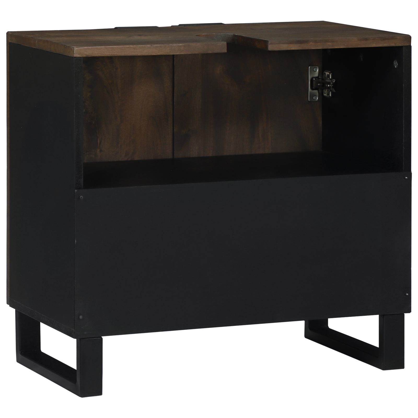 vidaXL Dulap Chiuvetă pentru Baie 62 x 33 x 58 cm – Are un design robust din lemn de mango. vidaXL Dulap Chiuvetă pentru Baie 62 x 33 x 58 cm – Are un design robust din lemn de mango.